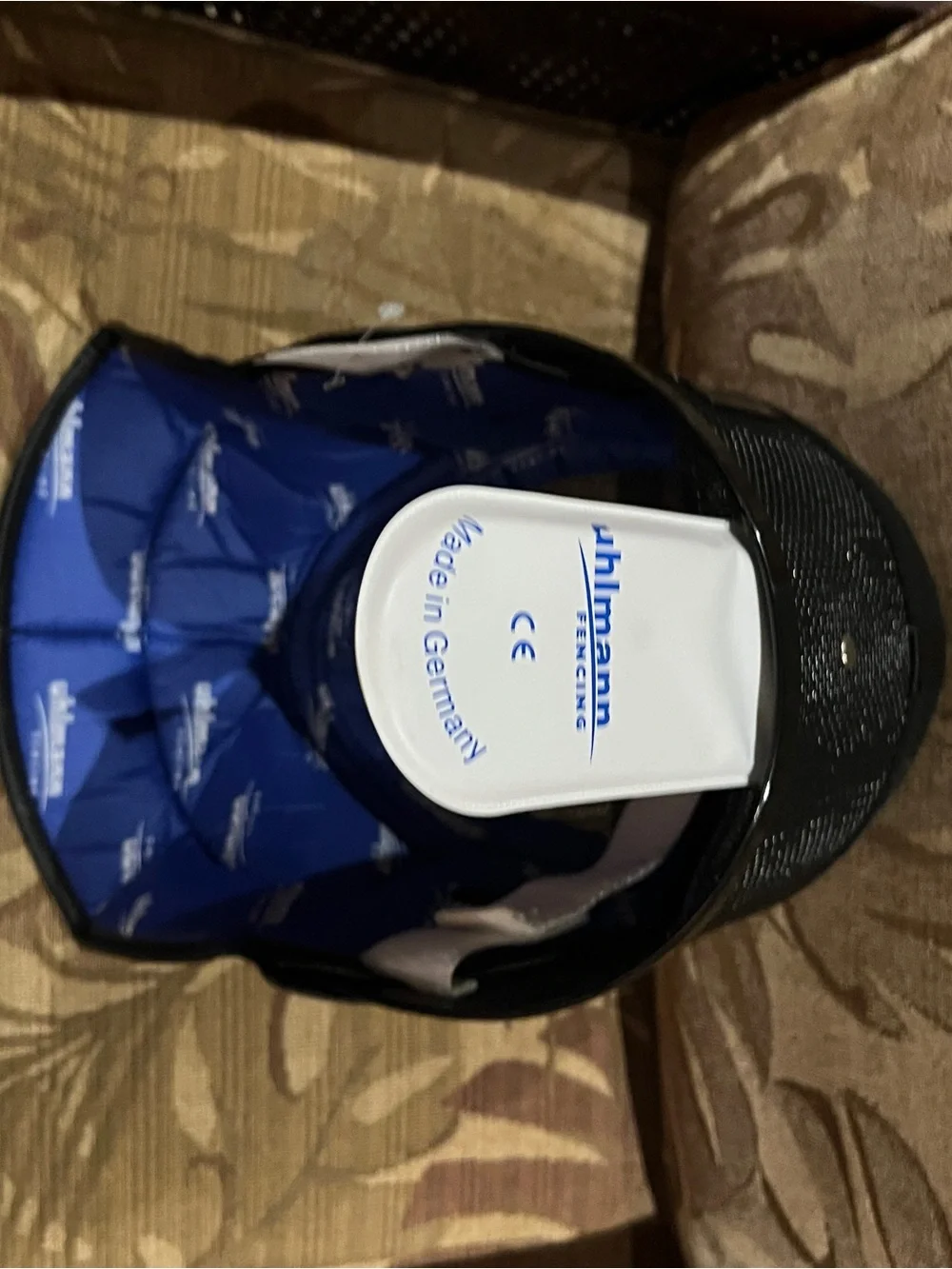 Uhlmann Black Fencing Jacket Lining with 350N Protection - Masters Mask